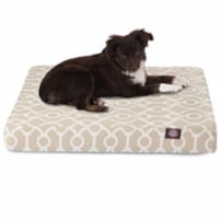 Majestic Pet 78899551258 Sand Athens Small Orthopedic Memory Foam Rectangle Dog Bed