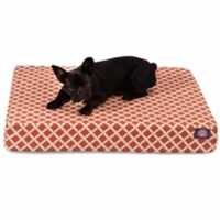Majestic Pet 78899551401 Burnt Orange Bamboo Medium Orthopedic Memory Foam Rectangle Dog Bed