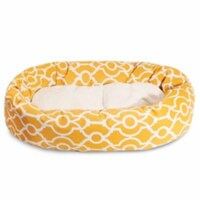 Majestic Pet 78899554301 32 in. Athens Citrus Sherpa Bagel Bed