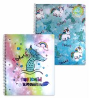 U Style Unicorn Magic 1-Subject Notebook - Assorted Perspective: Main