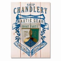 Day Dream WSCG1420 14 x 20 in. Ship Chandlery Gear Wall Art