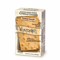 Wisecrackers Toasted Sesame Artisan Flatbread Crackers Perspective: Main