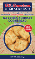All-American Jalapeno Cheddar Cornbread Crackers
