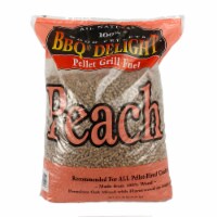 BBQR's Delight Peach Flavor BBQ Wood Pellets Grill Fuel 20 Lb Bag All Natural