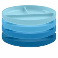 TarHong Wheat Poly Propylene Divided Plates - Blue Perspective: Main