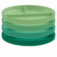 TarHong Wheat Poly Propylene Divided Plates - Green Perspective: Main