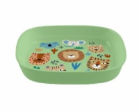 TarHong Wheat Poly Propylene Square Plate - Green Jungle
