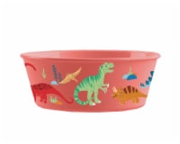 TarHong Wheat Poly Propylene Round Bowl - Red Dinosaur