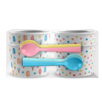 TarHong Ice Cream Bowls with Spoons Perspective: Main