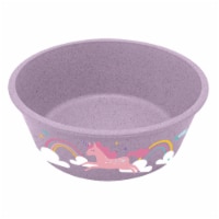 TarHong Round Unicorn Wheat Bowl - Purple Perspective: Main