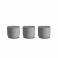 TarHong PSOLD1030CMG 3 x 2 in. 5.7 oz Duo Slate Mini Canister - Premium Plastic - Set of 3