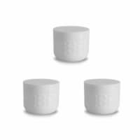 TarHong PSOLD1030CMW 3 x 2 in. 5.7 oz Moto White Mini Canister - Premium Plastic - Set of 4