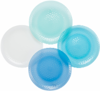 TarHong Cool Hammered Salad Plate Set - 4 pk - Blue/White