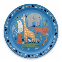 TarHong Jungle Animals Rimmed Plate - Blue