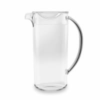 TarHong Tall Round Base Pitcher with Lid - Clear