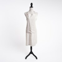 SARO 1203.N01 1 in. Cuisine Striped Design Apron - Natural