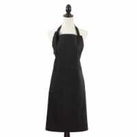 SARO 2443.BK01 Classic Cuisine Denim Pocket Apron - Black