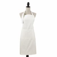 SARO 2443.W01 Classic Cuisine Denim Pocket Apron - White