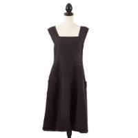 SARO 1059.BK01 Chic Cuisine Slip-on Striped Apron - Black