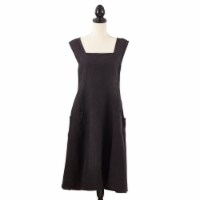 SARO 1059.BK01 Chic Cuisine Slip-on Striped Apron - Black