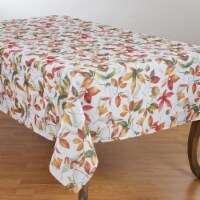 SARO 5050.M70120B 70 x 120 in. Rectangle Fall Leaves Design Tablecloth with Rich Pattern - Mu