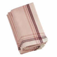 Saro Lifestyle 20 in. Square Cotton Table Napkins with Stitched Border Design - Set of 4