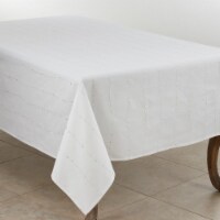 Saro Lifestyle 4420.S6590B 65 x 90 in. Embroidered Design Tablecloth