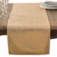 Saro Lifestyle 1793.GL1590B 15 x 90 in. Shimmering Evening Event Table Runner, Gold