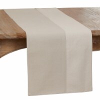 SARO 367.GY1672B Table Runner with Two-Tone Design