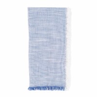 Saro 1919.BL20S 20 in. Two-Tone Fringe Square Napkins, Black - Set of 4