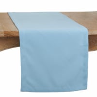 Saro 321.A1690B 16 x 90 in. Casual Design Everyday Oblong Table Runner, Aqua