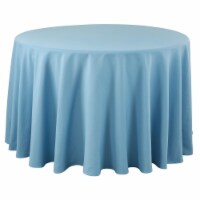 SARO 321.A108R 108 in. Collection Casual Design Everyday Tablecloth Aqua