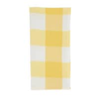 Saro 5026.Y20S 20 in. Buffalo Plaid Cotton Blend Square Table Napkins, Yellow - Set of 4