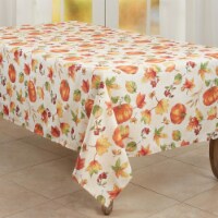 Saro Lifestyle 6339.OR65120B 65 x 120 in. Fall Pumpkin Oblong Tablecloth, Orange