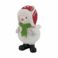 Saro Lifestyle XD289.M 4.5 in. Scarf & Beanie Figurine with Bird, Multi Color