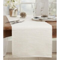 Saro Lifestyle 387.N1672B 16 x 72 in. Classic Design Table Runner, Natural