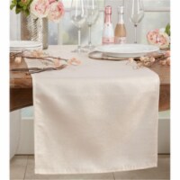 Saro Lifestyle XJ322.RD18108B 18 x 108 in. Shimmering Table Runner, Rose Gold