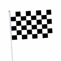 James Paul Products Checkered Flag - Black/White, 12x18 in