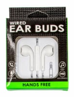 James Paul Products Solid Color Wired Ear Buds - Assorted
