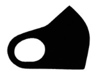 Watch-Us Adult Face Mask - Black Perspective: Main
