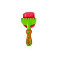 James Paul Products Shovel/Rake Star Print Sand Tool - Red/Green Perspective: Main
