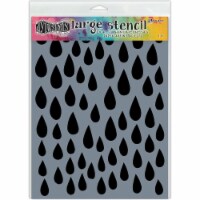 Dyan Reaveley's Dylusions Stencils 9 X12 -Raindrops