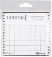 Ranger Letter It Acrylic Stamping Block 4 X3