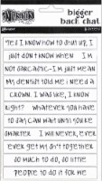 Dyan Reaveley's Dylusions Bigger Back Chat Stickers-White