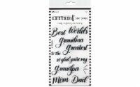 Ranger Letter It Clear Stamp Set Family