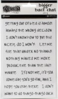 Dyan Reaveley's Dylusions Bigger Back Chat Stickers-White Set #2