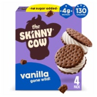 Skinny Cow No Sugar Added Vanilla Ice Cream Sandwiches, 4 Count Perspective: Main