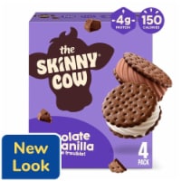 The Skinny Cow Sandwiches Chocolate & Vanilla Ice Cream 4 ea Perspective: Main