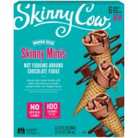 Skinny Cow Skinny Minis Not Fudging Around Chocolate Fudge Snack Size Cones 6 Count Perspective: Main