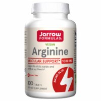 Jarrow Formulas® Vegan Arginine 1000 mg Vascular Support Dietary Supplement Tablets